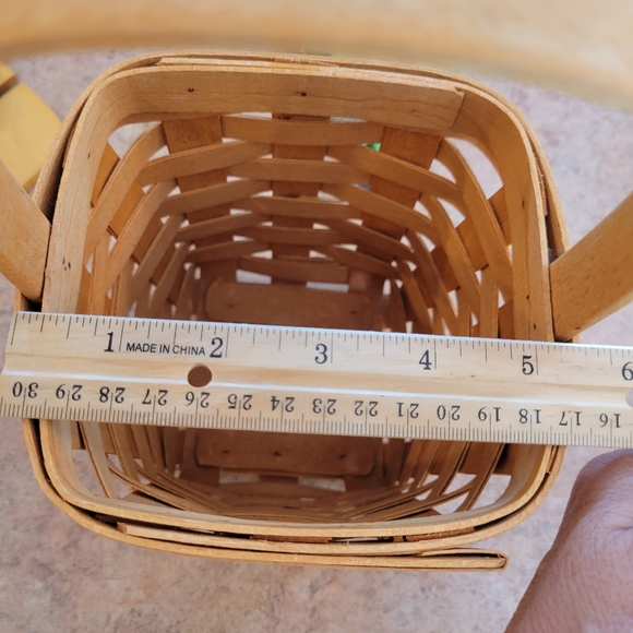 1996 Longaberger Utensil ~ Spoon Basket with Wood  Insert ~ Cottage! ~ - Picture 11 of 16